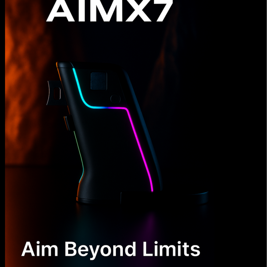AimX7 – Souris Gaming Pistolet Ergonomique RGB Haute Précision